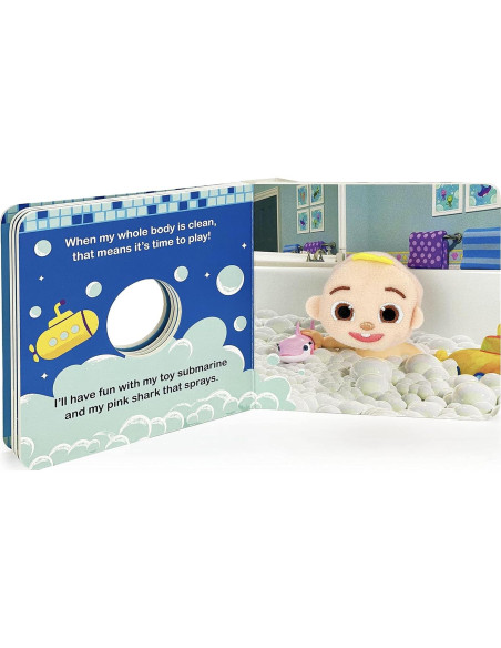 CoComelon Bath Time! Children's Finger Puppet Board Book Ages 0-4 CoComelon Bath Time! Children's Finger Puppet Board Book Ages 0-4