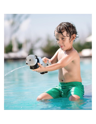 Juguete de Baño Chorro Panda DolliBu - Flotante de Goma 7.62 cm