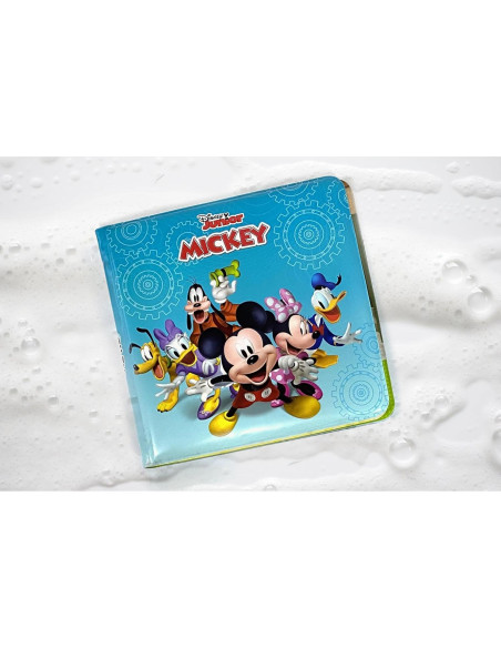 Disney Junior Mickey Bath Time Books - Activity Books for kids, Bath book, 6 Padded suction cups, 1 Mesh bag Disney Junior Mickey Bath Time Books - Activity Books for kids, Bath book, 6 Padded suction cups, 1 Mesh bag