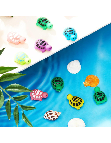 Juguetes de Baño Tortuga DEEKIN 24 Piezas 6 Colores Juguetes de Baño Tortuga DEEKIN 24 Piezas 6 Colores