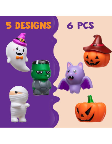 Juguetes de Baño Iluminados Halloween Joyin 6 Piezas