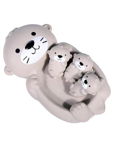 Juego de Juguetes de Baño Nutria NEXTAKE - 1 Madre y 3 Bebés Juego de Juguetes de Baño Nutria NEXTAKE - 1 Madre y 3 Bebés