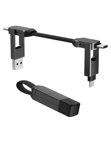 Cable de Carga Magnético 4 en 1 ZONLELE USB-C Negro