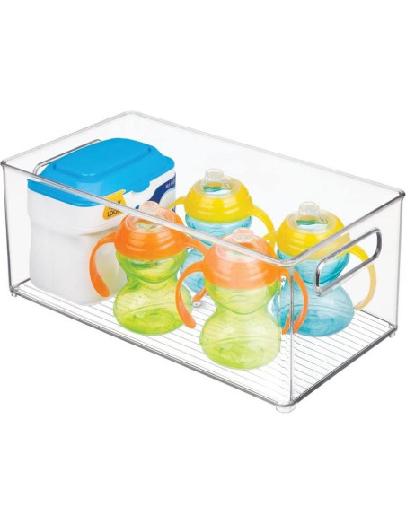 mDesign Contenedor Organizador de Plástico 36.83x20.32 cm Claro mDesign Contenedor Organizador de Plástico 36.83x20.32 cm Claro