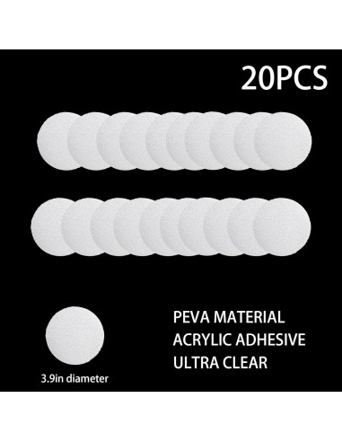 Calcomanías Antideslizantes Transparentes SANKEMU 20 PCS 10 cm