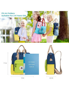 Mochila Escolar CLUCI para Niños Pequeños 28x11.4x33cm 2