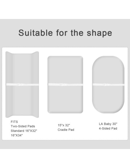 Funda de Cambiador Elástica BlueSnail Gris Melange 2pk Funda de Cambiador Elástica BlueSnail Gris Melange 2pk