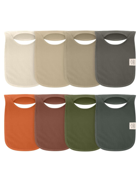 Paquete de 8 Baberos de Pullover KeaBabies - Algodón Orgánico Paquete de 8 Baberos de Pullover KeaBabies - Algodón Orgánico