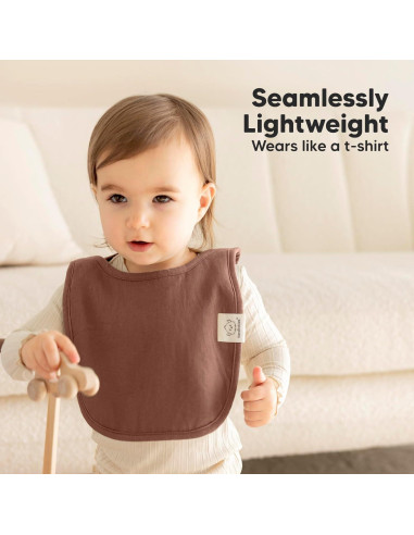 Paquete de 8 Baberos de Pullover KeaBabies - Algodón Orgánico