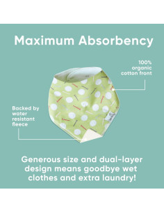 Copper Pearl Paquete de 4 Baberos de Algodón para Bebés Unisex 2