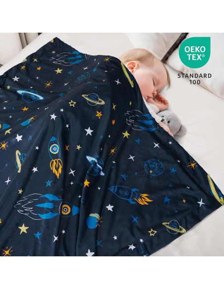 Manta Minky David's Kids 101.6x127 cm Espacio Ligera Manta Minky David's Kids 101.6x127 cm Espacio Ligera