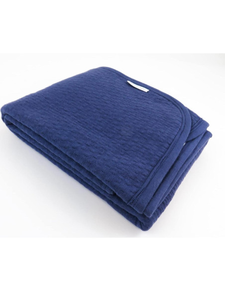 Manta Reversible Matelasse HonestBaby 100% Algodón Orgánico Rayas Arcoíris Manta Reversible Matelasse HonestBaby 100% Algodón Orgánico Rayas Arcoíris