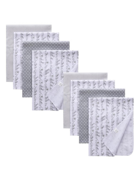 Mantas de Envolver para Bebé Gina Era 8 Pcs 76x76 cm Algodón Mantas de Envolver para Bebé Gina Era 8 Pcs 76x76 cm Algodón