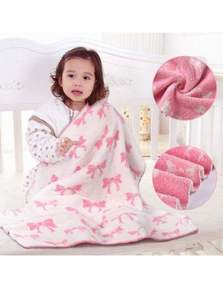 Manta de bebé rosa SmoothNovelty 76x102 cm Microfibra Reversible Manta de bebé rosa SmoothNovelty 76x102 cm Microfibra Reversible