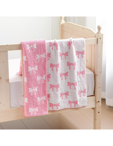Manta de bebé rosa SmoothNovelty 76x102 cm Microfibra Reversible Manta de bebé rosa SmoothNovelty 76x102 cm Microfibra Reversible