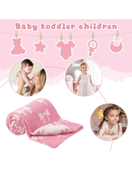 Manta de bebé rosa SmoothNovelty 76x102 cm Microfibra Reversible Manta de bebé rosa SmoothNovelty 76x102 cm Microfibra Reversible