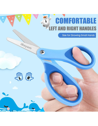 Tijeras para Niños iBayam 13.97 cm Punta Redonda 4 Piezas
