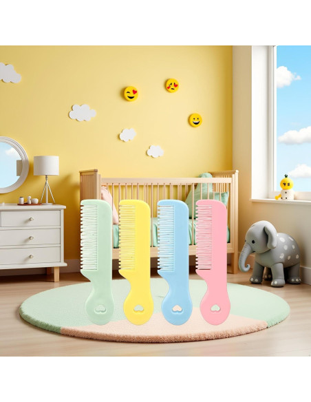 Paquete de 4 Peines para Bebés Cauaoa - Cuidado Suave Paquete de 4 Peines para Bebés Cauaoa - Cuidado Suave