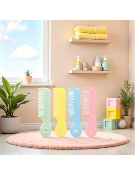 Paquete de 4 Peines para Bebés Cauaoa - Cuidado Suave Paquete de 4 Peines para Bebés Cauaoa - Cuidado Suave