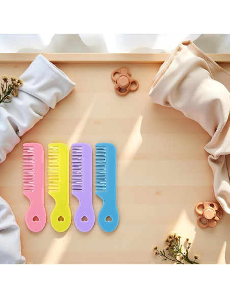 Kit de 4 Peines Coloridos para Bebés WaigN - Cuidado Infantil Kit de 4 Peines Coloridos para Bebés WaigN - Cuidado Infantil