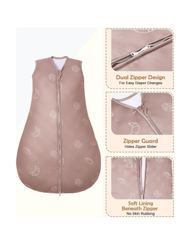 Saco de Sueño para Bebés Lilian&Gema 2.5 Tog Invierno Sin Mangas