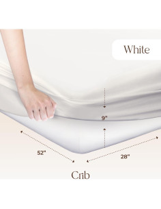 Protector de Colchón Orgánico Whisper Organics para Cuna 132x71cm 2