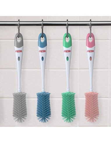 Cepillo de Botellas y Tetinas Nuby de Silicona Aqua 1 Cuenta