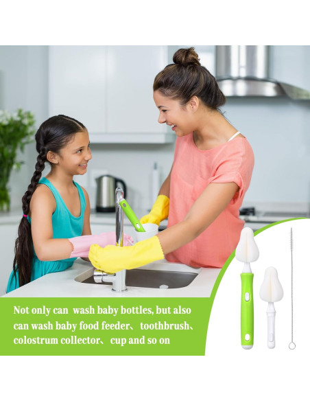 Juego de Cepillos para Biberones Willinglong 22 Pcs - 12 Cabezas Juego de Cepillos para Biberones Willinglong 22 Pcs - 12 Cabezas