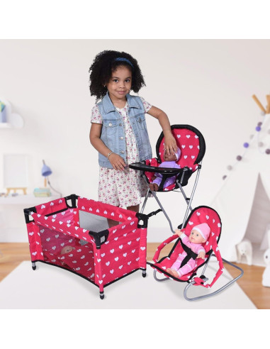 Conjunto de Accesorios para Muñecas Mega Baby - 3 en 1