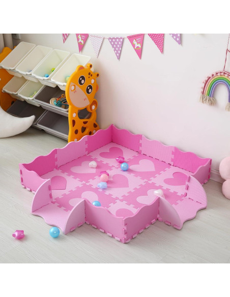 Alfombra de Juego de Espuma Tamiplay Corazón Rosa 1.2m x 1.2m Alfombra de Juego de Espuma Tamiplay Corazón Rosa 1.2m x 1.2m
