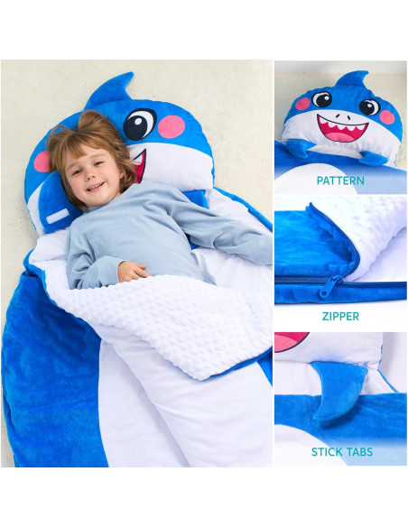 Saco de Dormir Joiedomi para Niños 152x99 cm con Almohada Saco de Dormir Joiedomi para Niños 152x99 cm con Almohada