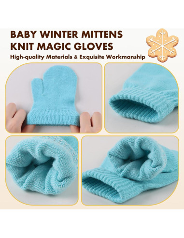 Manoplas de Invierno MniJiza para Bebés 6-36M Tejido Elástico