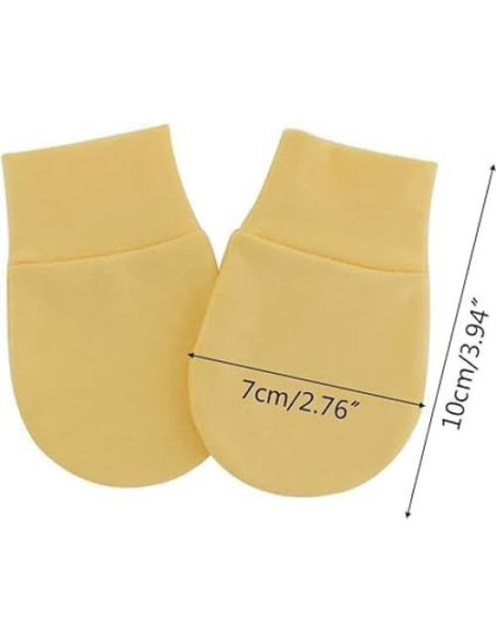 Guantes de Algodón Suave para Bebés GANPUB - Rayas Blancas y Negras Guantes de Algodón Suave para Bebés GANPUB - Rayas Blancas y Negras
