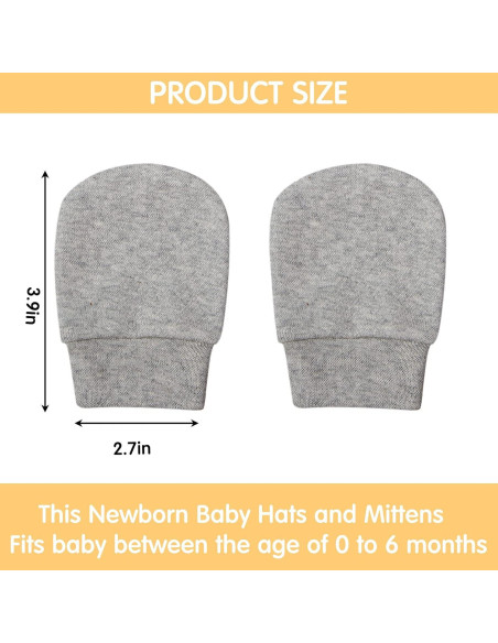 18 Pares Manoplas Sin Rasguños Bebés Geyoga 0-6 Meses 18 Pares Manoplas Sin Rasguños Bebés Geyoga 0-6 Meses