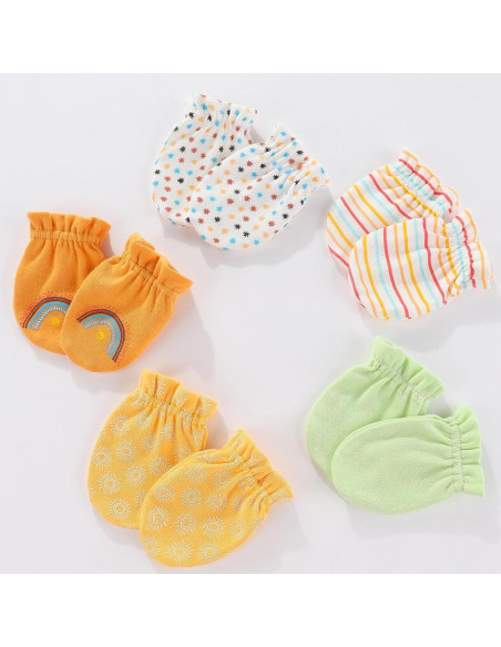 Conjunto Gorro y Manoplas Bebé MAMIMAKA 0-6 meses Algodón Conjunto Gorro y Manoplas Bebé MAMIMAKA 0-6 meses Algodón