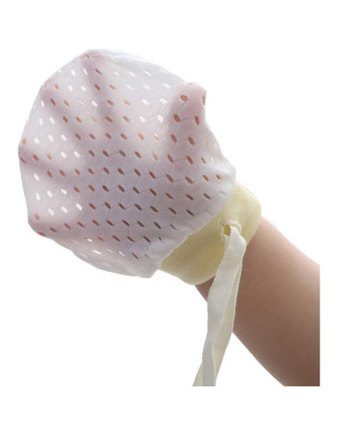 Guantes de Malla para Bebés Chryvva Algodón 0-12 Meses 6 Pzas