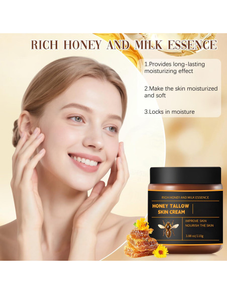 Bálsamo Hidratante Facial Orgánico Marroomi 2 Pcs - Miel y Grasa de Res Bálsamo Hidratante Facial Orgánico Marroomi 2 Pcs - Miel y Grasa de Res