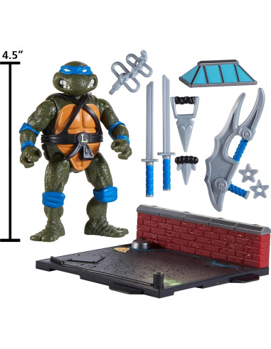 Figura de Acción Remasterizada Leonardo Tortugas Ninja 20 cm