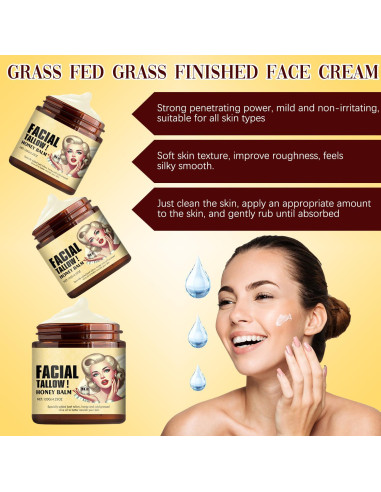 Bálsamo Hidratante Facial Nicgou Manteca de Res y Miel 120g