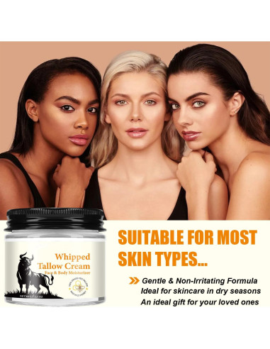 Crema Facial Hidratante Manteca de Res y Miel 140g