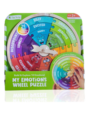 Rompecabezas de Madera Abre La Alegría EMOWHEEL 20 Piezas