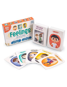 Sentimientos en un Flash - Juego de Tarjetas Emocionales - 100 Tarjetas