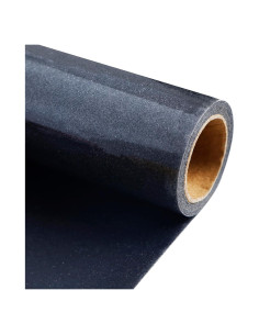 Vinilo de Transferencia de Calor GYT Glitter Negro 30.5 cm x 1.5 m
