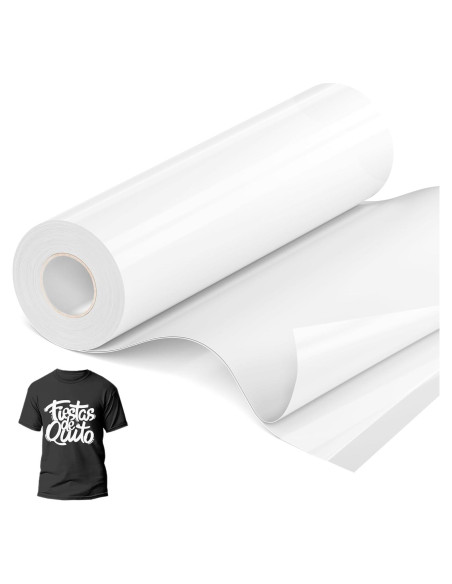 Vinilo de Transferencia de Calor JAVIGA 30.48cm x 18.29m Blanco Vinilo de Transferencia de Calor JAVIGA 30.48cm x 18.29m Blanco