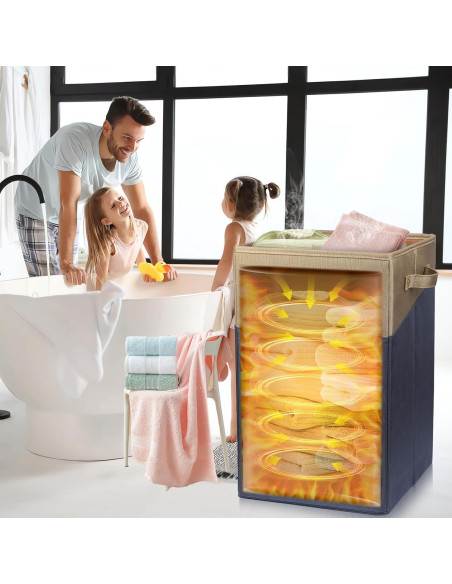 Calentador de Toallas Plegable ERABAY 38L - 4 Modos, Apagado Automático Calentador de Toallas Plegable ERABAY 38L - 4 Modos, Apagado Automático