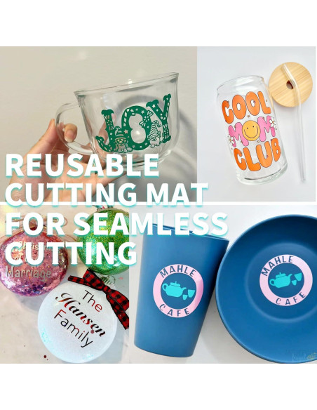 Mat de Corte THANMAO 6 Piezas para Cricut Joy - 4.5" x 12" y 4.5" x 6.5" Mat de Corte THANMAO 6 Piezas para Cricut Joy - 4.5" x 12" y 4.5" x 6.5"