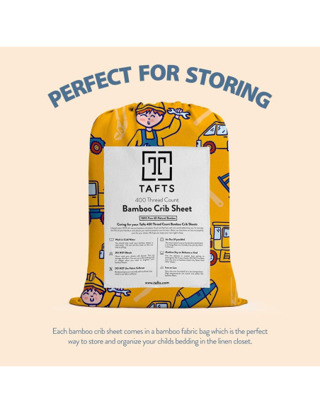 Sábanas Ajustables Tafts 100% Viscosa Bambú Cuna Estándar Sábanas Ajustables Tafts 100% Viscosa Bambú Cuna Estándar