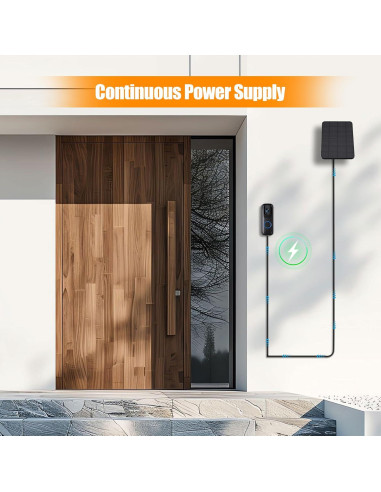 Cargador Solar Rhorawill para Timbre Blink y Outdoor 4 - 4W