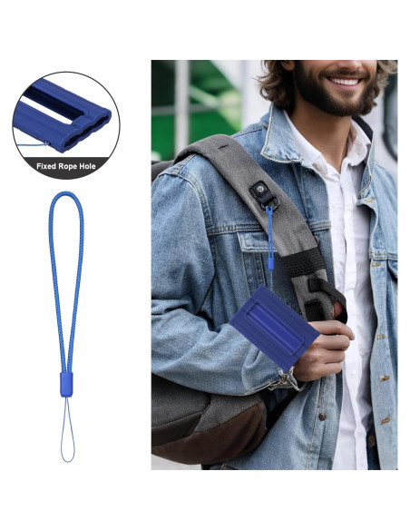Funda de Silicona Lacdo para SSD Samsung T7 Shield 1TB/2TB/4TB Azul Funda de Silicona Lacdo para SSD Samsung T7 Shield 1TB/2TB/4TB Azul
