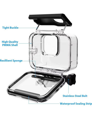 Funda Impermeable HONGDAK para GoPro Hero 9/10/11/12/13 - 60m
